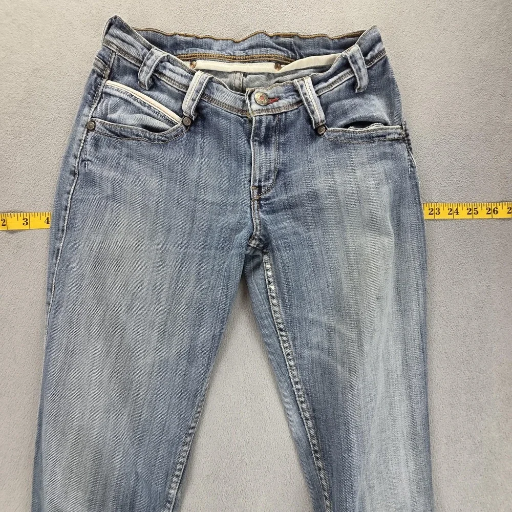 Levis Engineered Jeans Womens Blue Medium Wash Buckle Back Fits‎ 26x30